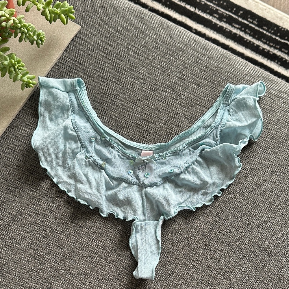 NWOT Vintage Style VS Sexy Little Things Ruffled Panties Set - Picture 12 of 14